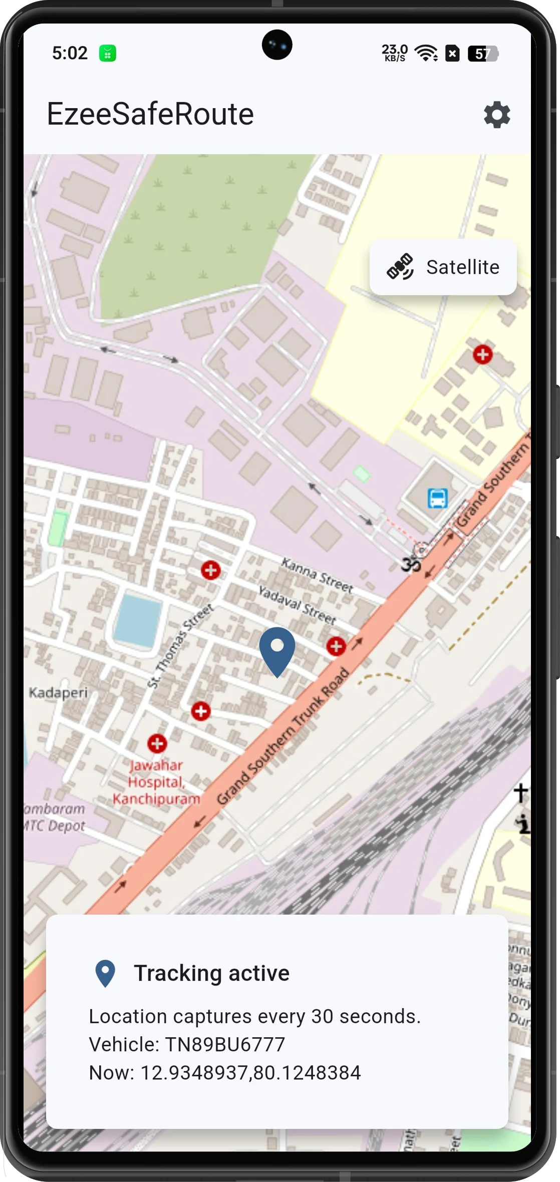 Ezee Safe Route screenshot
